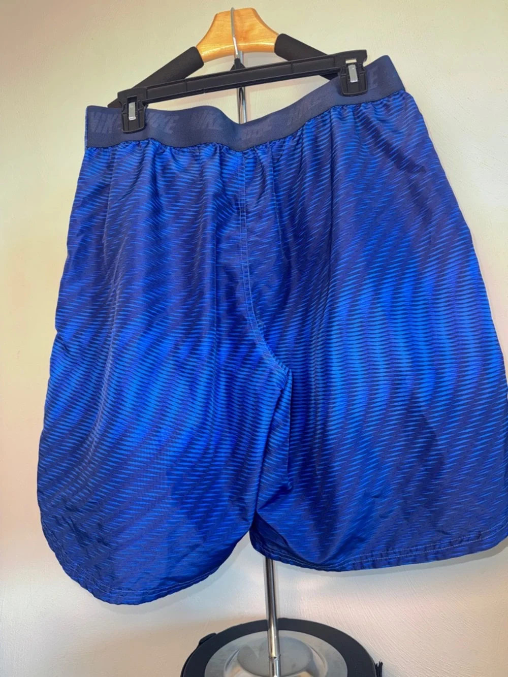Nike Blue Athletic Swim Shorts with Orange Drawstring 2for$30